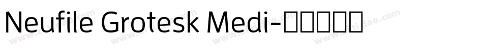 Neufile Grotesk Medi字体转换
